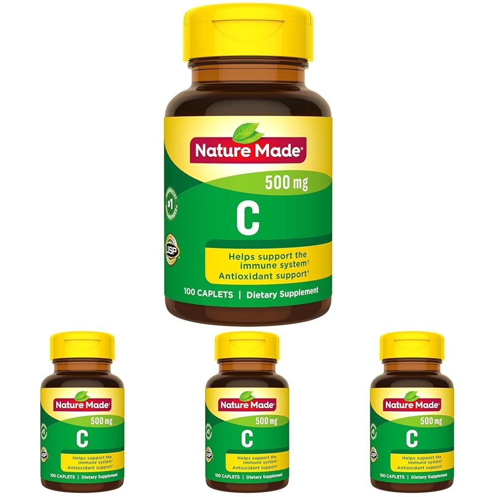 Nature Made vitamina c 500 mg pack 4 comprimidos