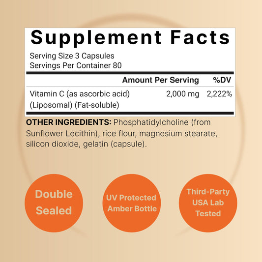 Cápsulas blancas de vitamina C NatureBell en bote