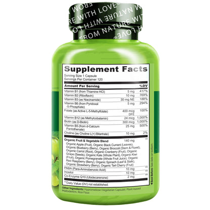 NATURELO cápsulas vitamina B para energía y estrés