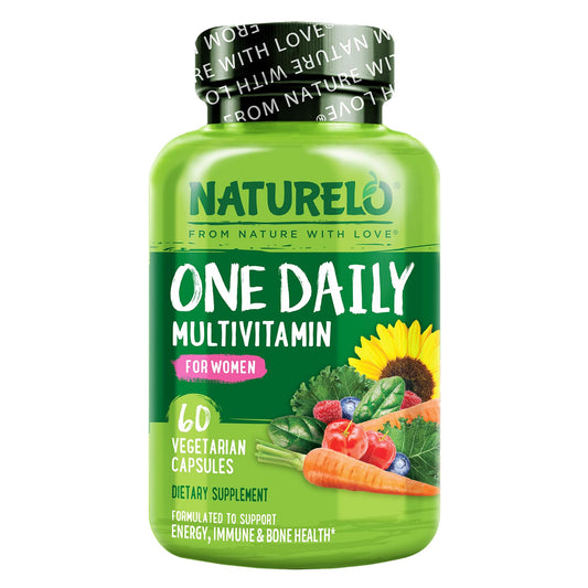 NATURELO multivitamínico diario para mujeres con energía y soporte alimenticio