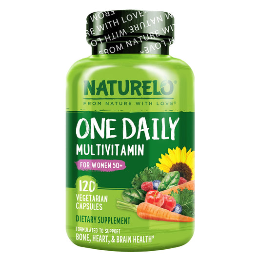 NATURELO multivitamínico diario para mujeres 50+ sin hierro