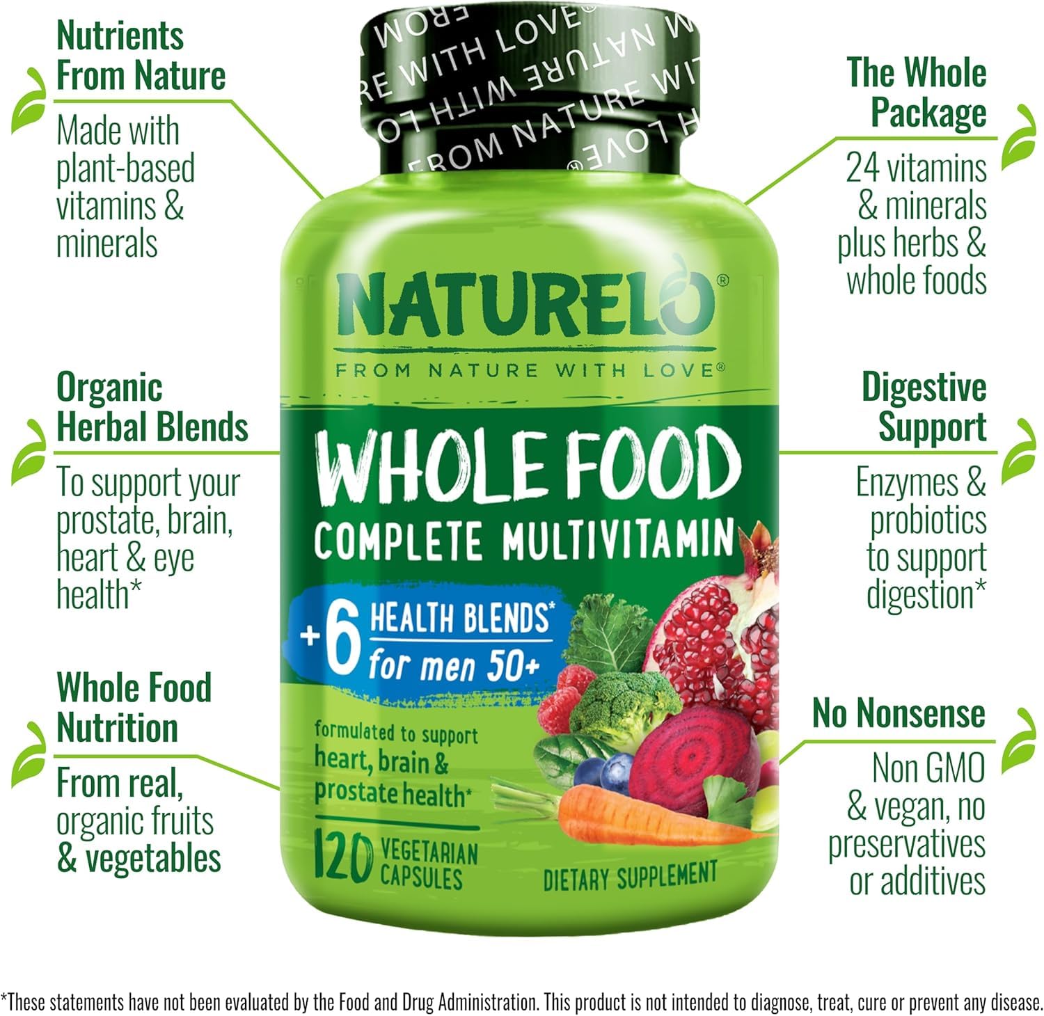 NATURELO multivitamina con soporte saludable intestinal