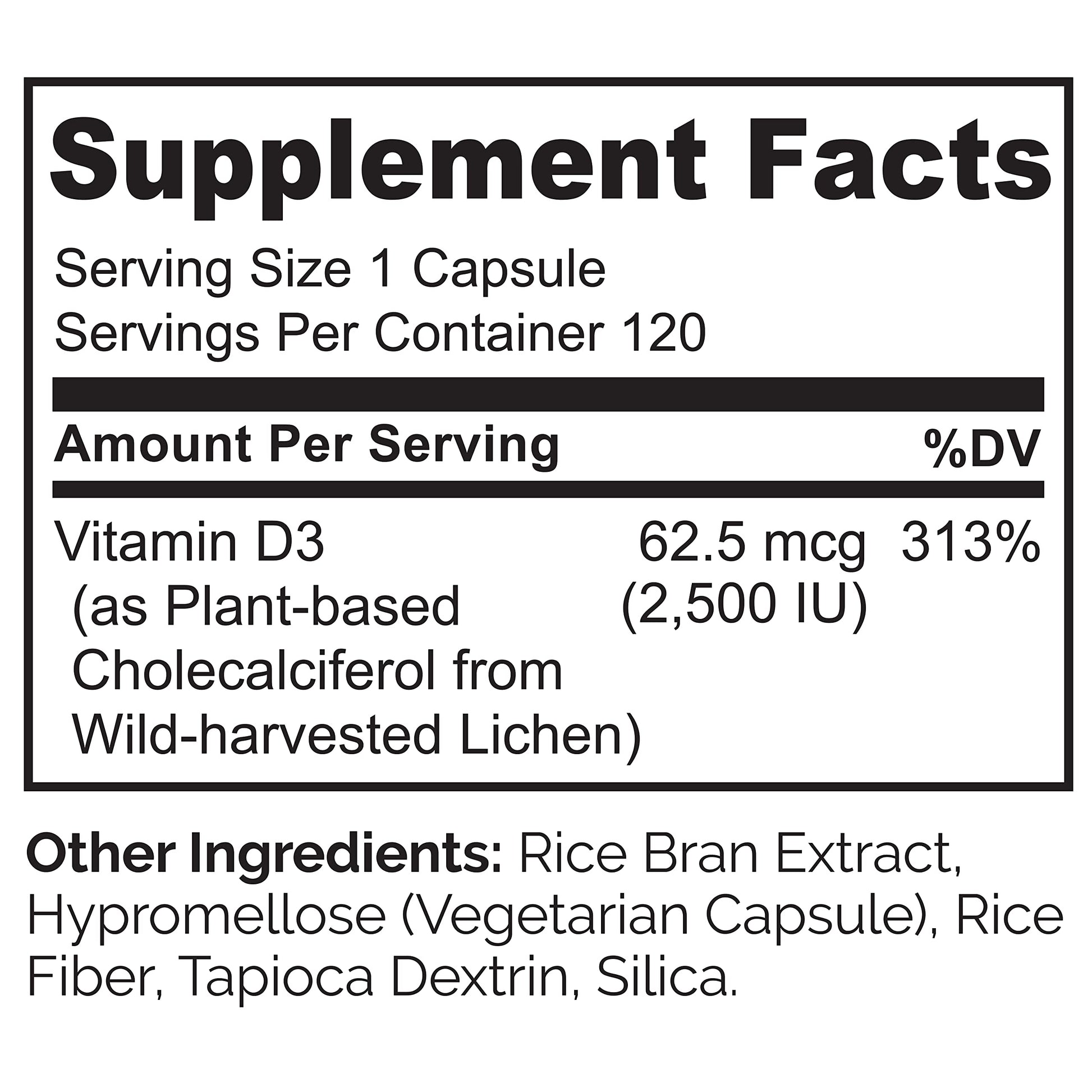 Cápsulas naturales NATURELO Vitamina D3
