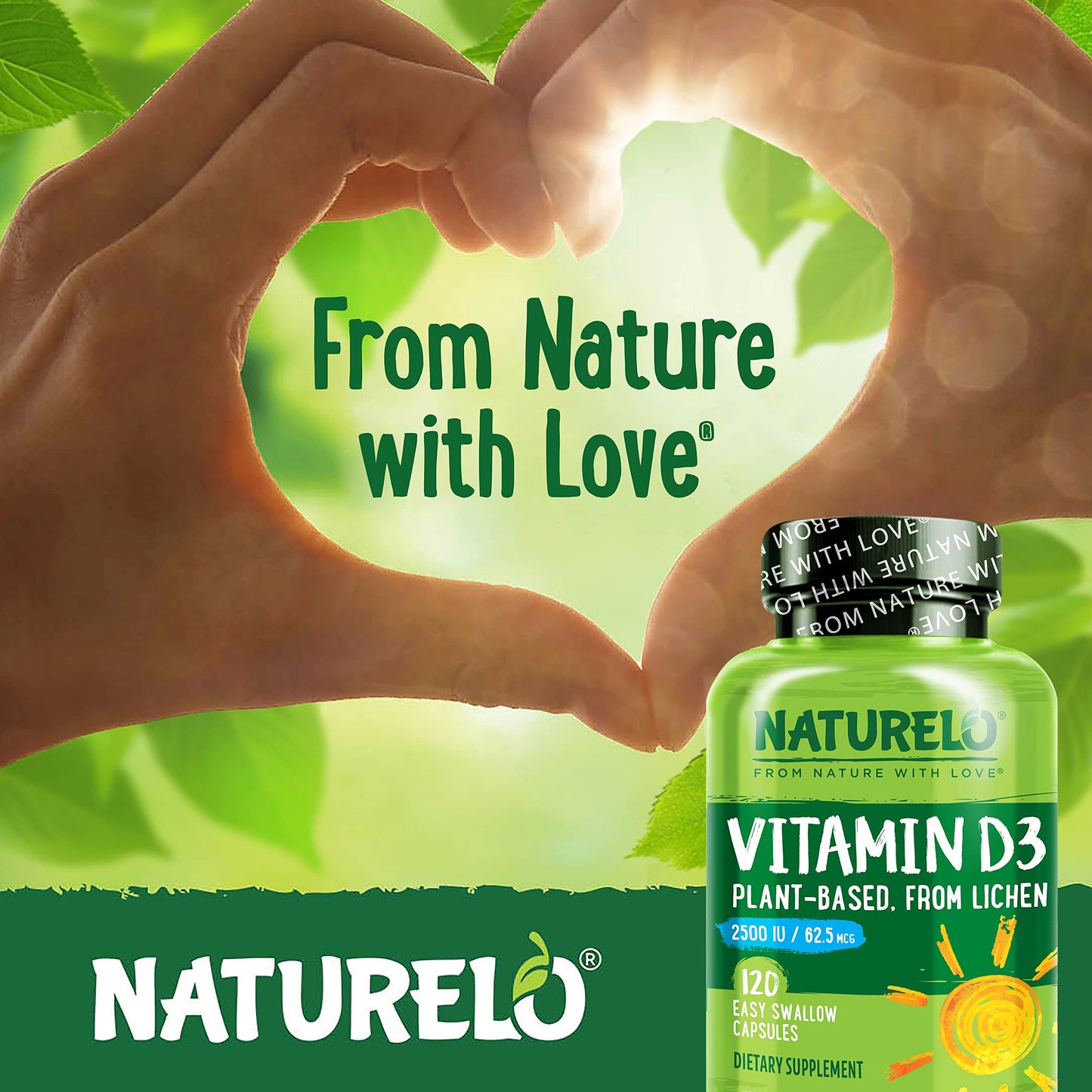 Etiqueta lateral NATURELO Vitamina D3