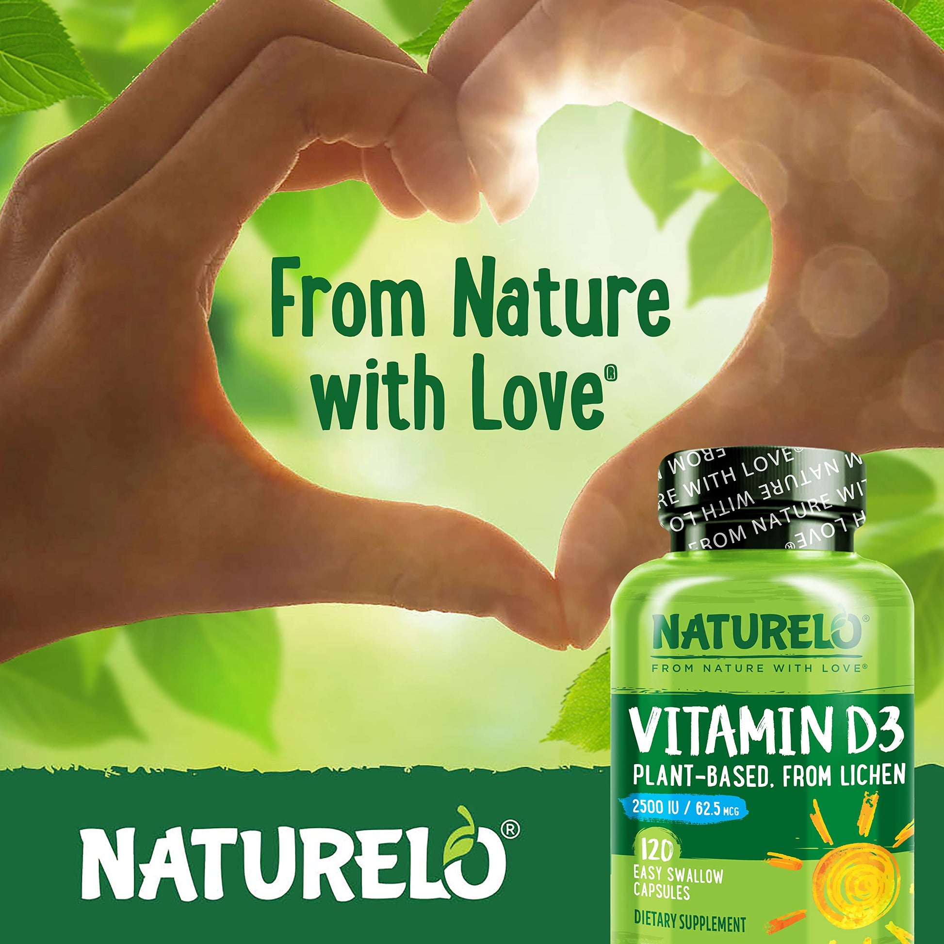 Etiqueta lateral NATURELO Vitamina D3