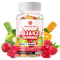 Natures Aid gomitas vitamina d3 k2 con calcio 60 unidades