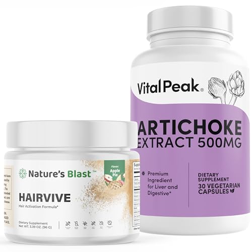 Paquete NATURES BLAST HairVive y Vital Peak Artichoke