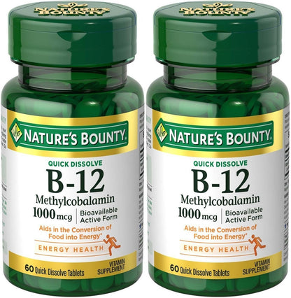 Natures Bounty B12 1000mcg tabletas microdisolubles