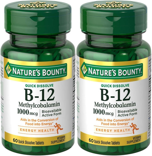 Natures Bounty B12 1000mcg tabletas microdisolubles
