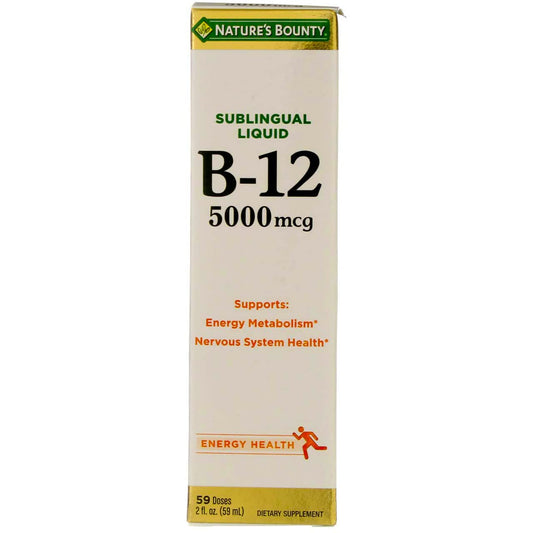 Nature's Bounty B-12 líquido sublingual botella 2 oz