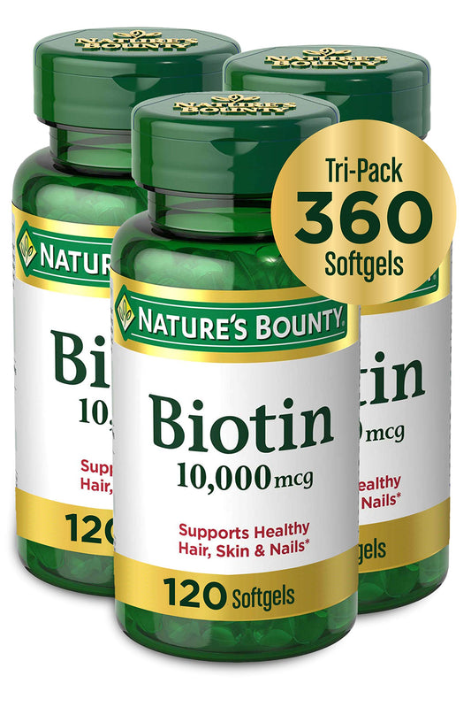 Nature's Bounty biotina cápsulas liberación rápida para cabello piel y uñas
