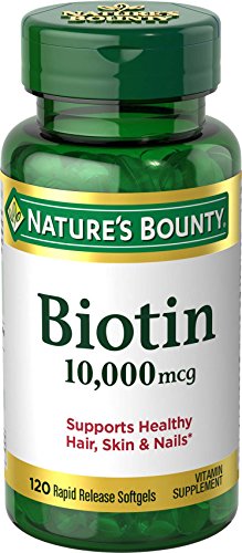 Nature's Bounty biotina 10000 mcg frasco 120 cápsulas