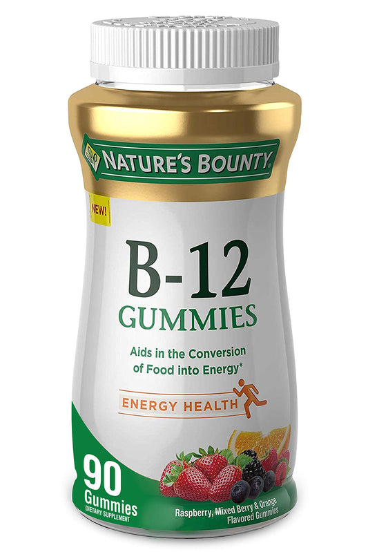 Nature’s Bounty gominolas vitamina B-12 500mcg sabor frutas