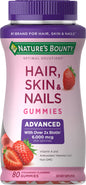 Nature's Bounty gomitas biotina para cabello y piel sabor fresa