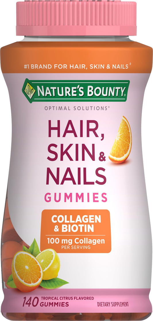 Nature's Bounty gomitas con biotina y colágeno para piel y cabello