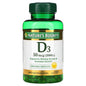 Nature's Bounty vitamina D3 2000 UI paquete doble 240 cápsulas blandas