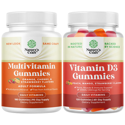 Natures Craft gomitas multivitamínicas para adultos paquete principal