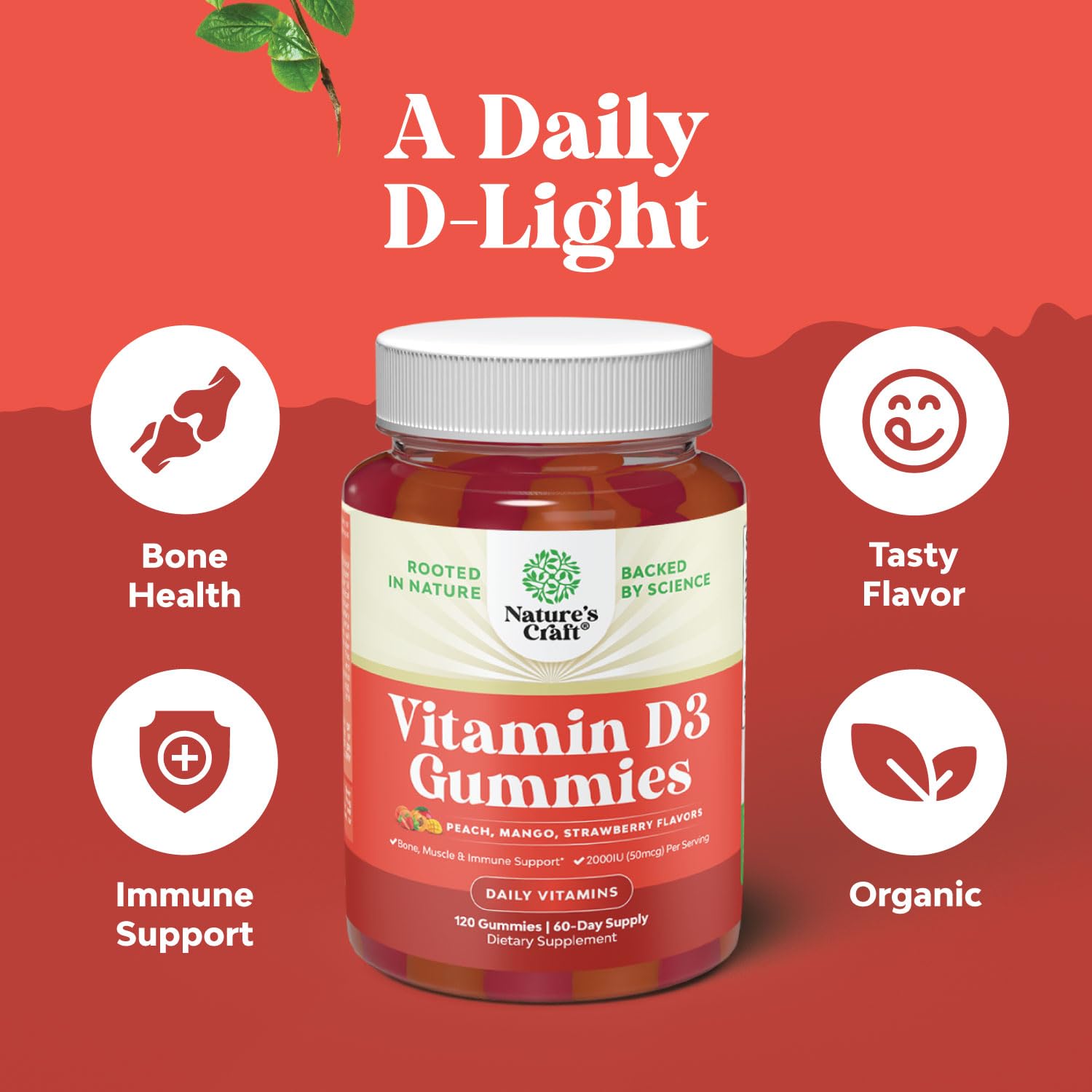 Natures Craft gomitas multivitaminas para bienestar y salud diaria