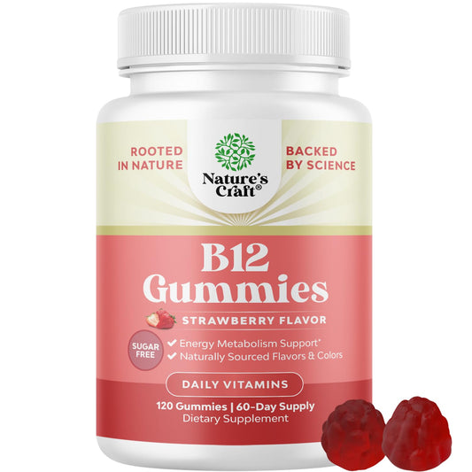 Natures Craft gomitas vitamina B12 para energía y salud general
