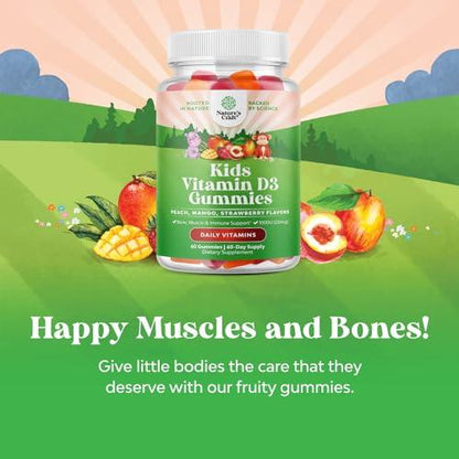 Gominolas vitamina D para niños sin gelatina Natures Craft