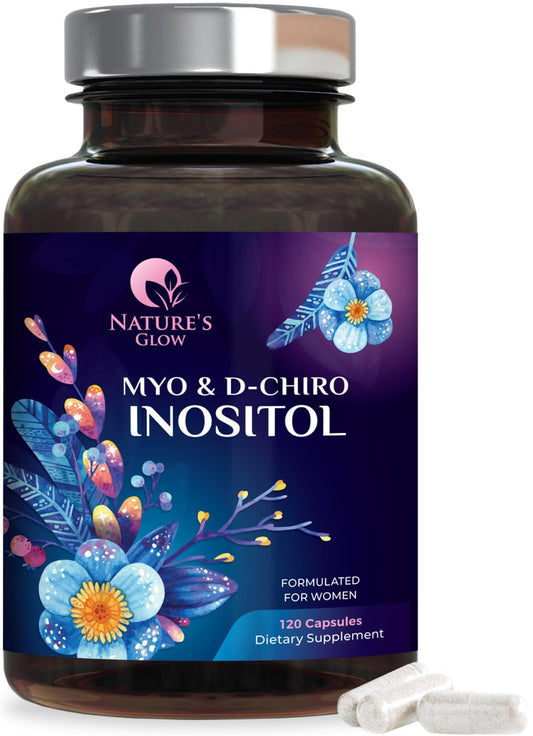Nature's Glow cápsulas mio y d chiro inositol 40:1