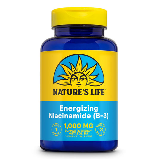 Nature's Life niacinamida vitamina b3 suplemento energético