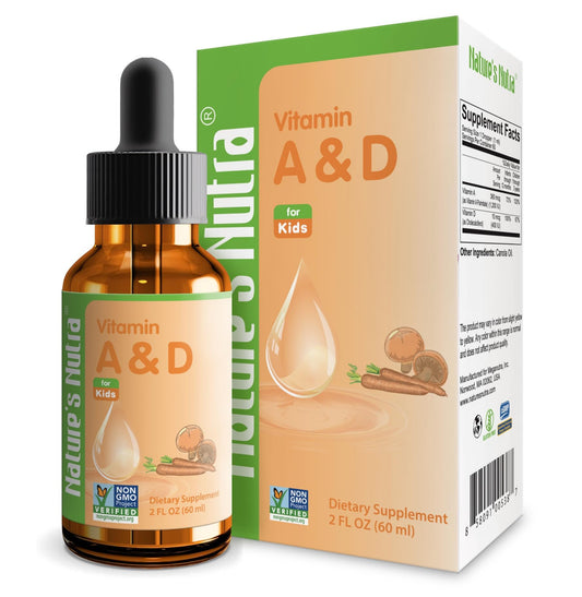 Nature's Nutra Vitamina A&D líquida frasco