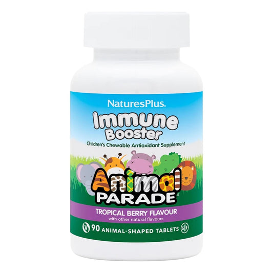 Natures Plus Animal Parade tabletas masticables sabor tropical baya