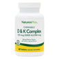 Natures Plus D y K Complejo tabletas masticables paquete frontal