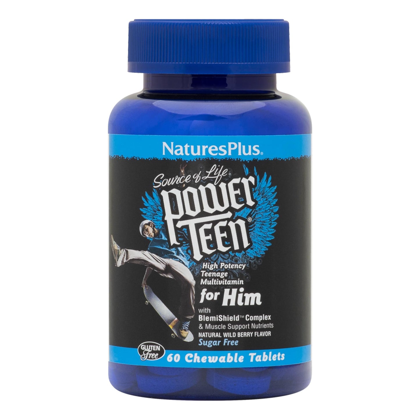 bote de natures plus power teen multivitamínico para él