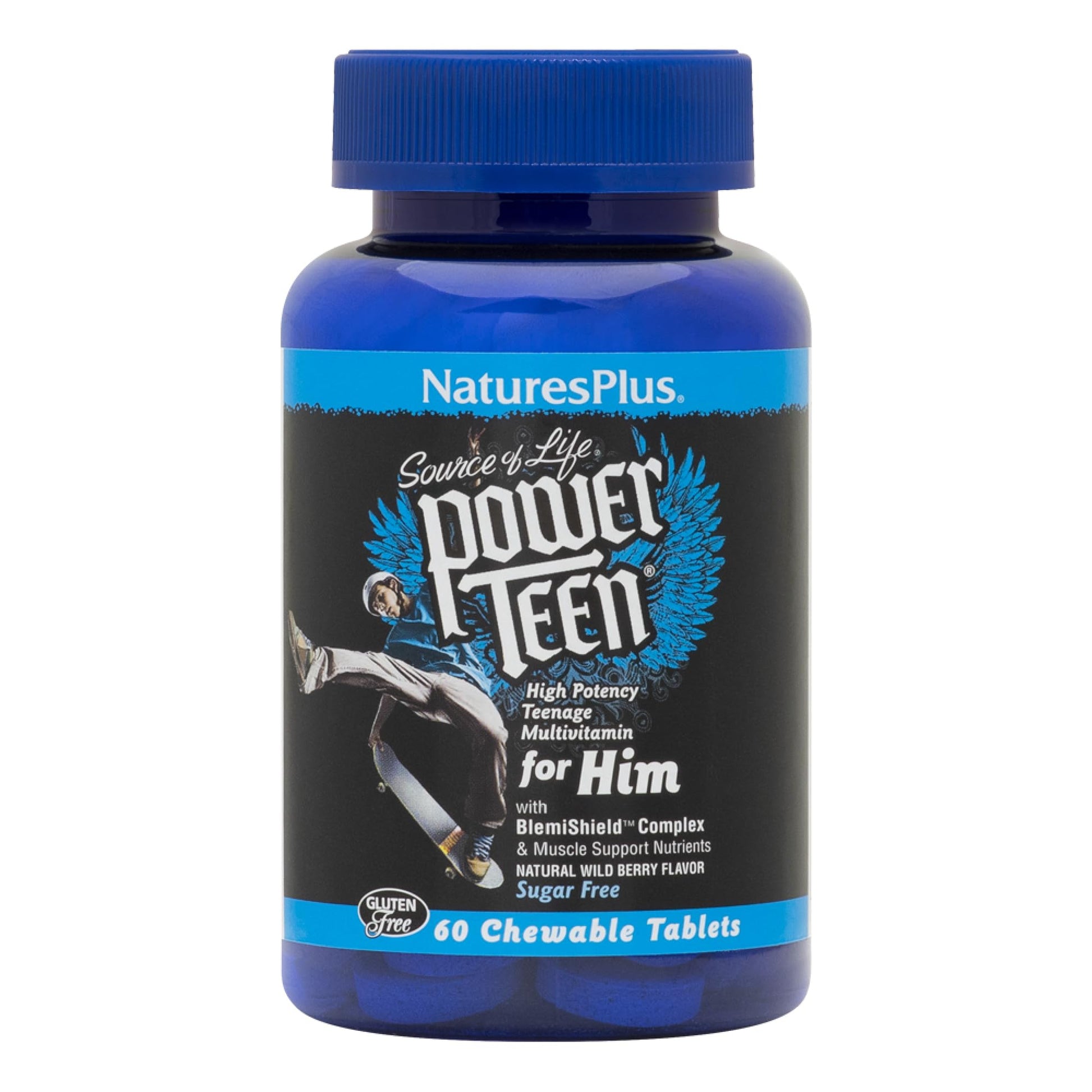 bote de natures plus power teen multivitamínico para él