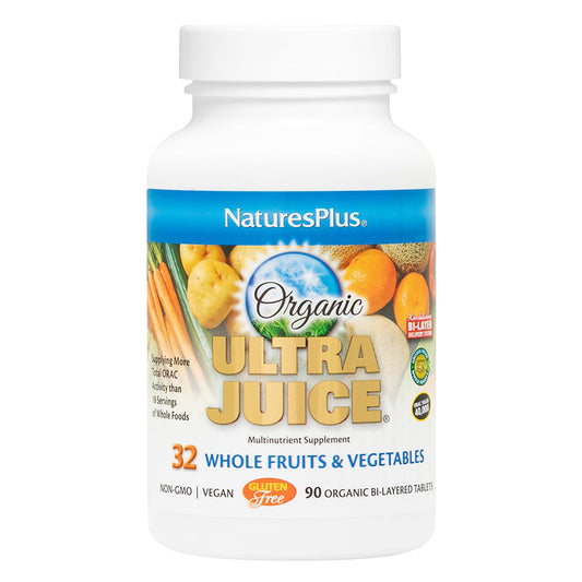 Frascos de Natures Plus Ultra Juice Multivitaminas