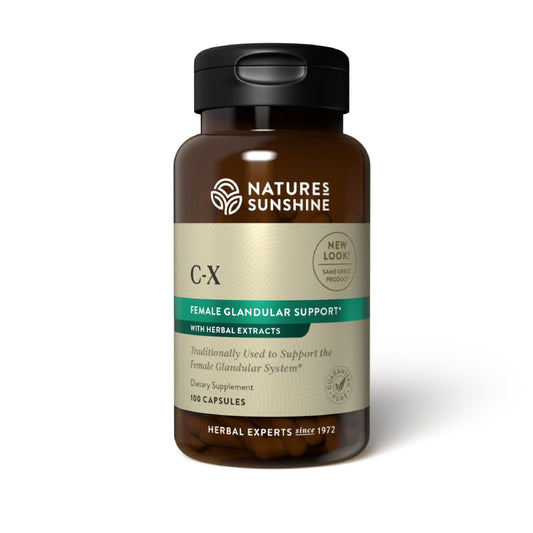 Nature's Sunshine C-X 100 tabletas botella frontal