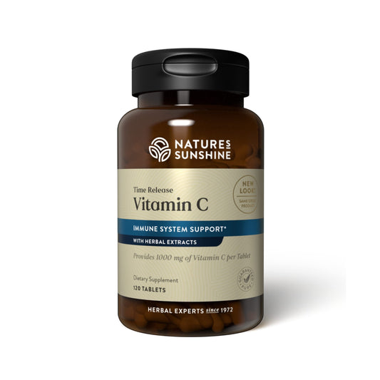 Natures Sunshine vitamina C liberación prolongada 120 tabletas