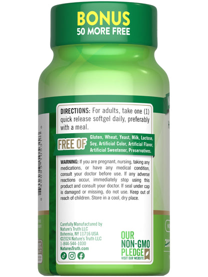 Nature's Truth vitamina d3 suplemento esencial