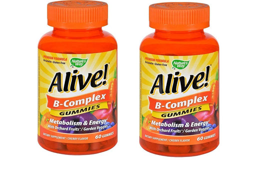 Nature's Way Alive gomitas complejo B paquete de 2