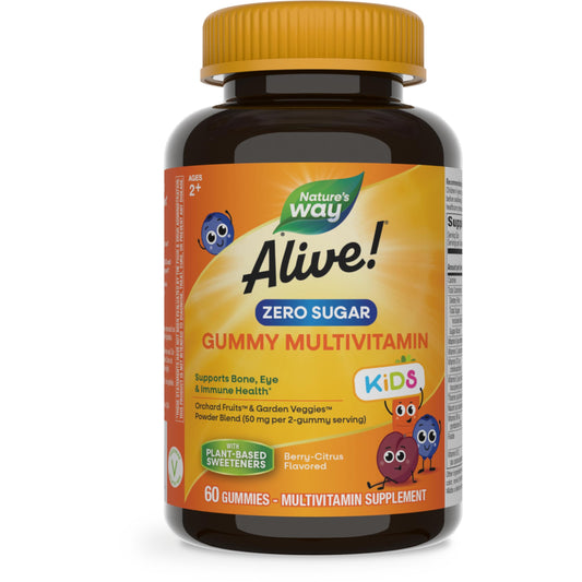 Nature's Way Alive gomitas multivitaminas sin azúcar niños
