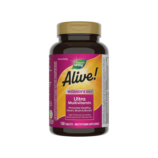Nature's Way Alive! Multivitaminas Ultra Mujeres 50+, envase 150 tabletas.