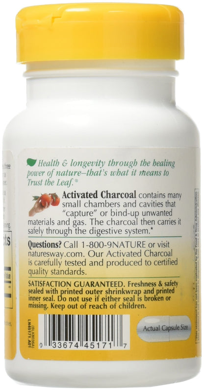 Nature's Way cápsulas de carbón activado para detox
