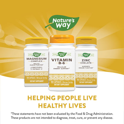 Nature's Way cápsulas vitamina B6 para salud celular
