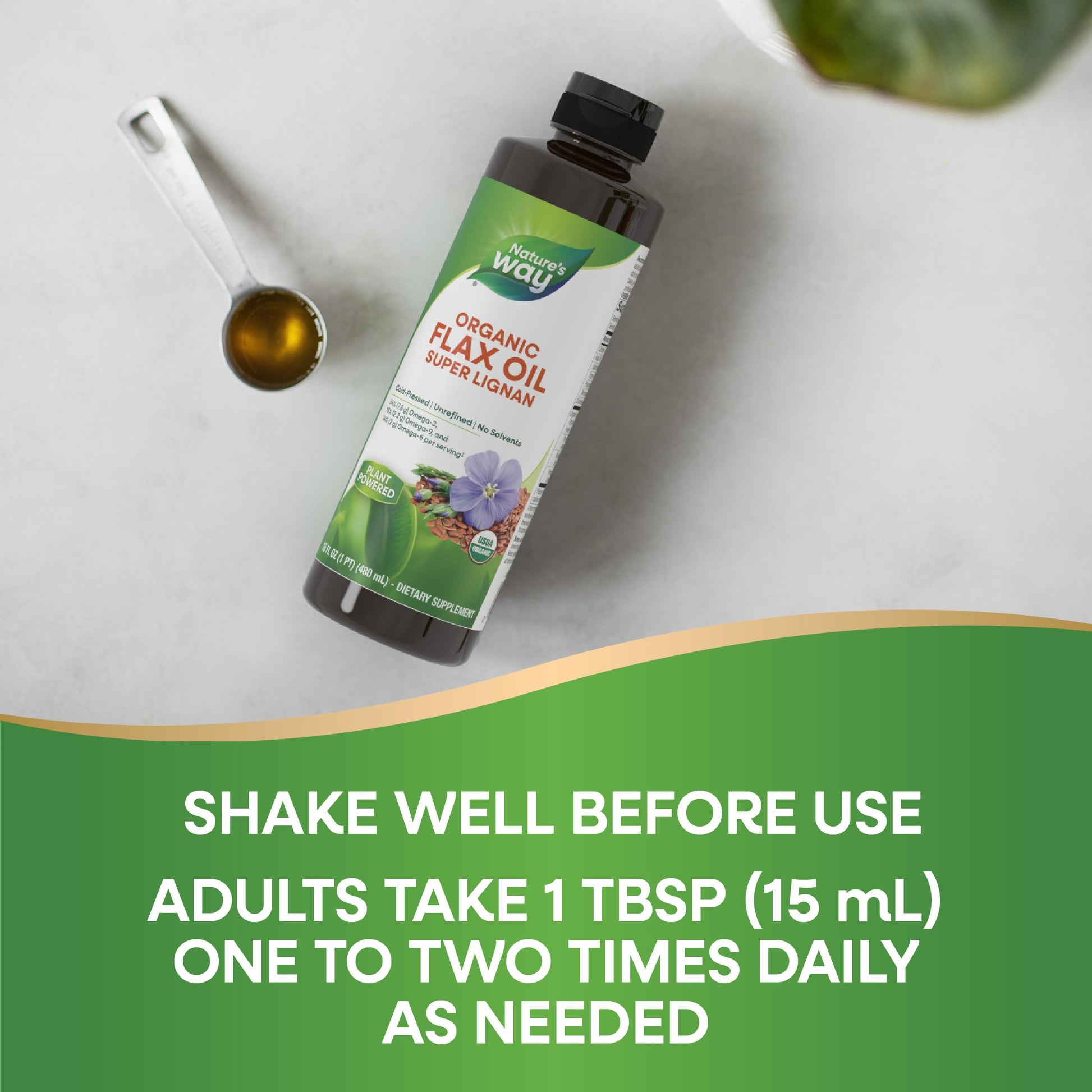 Nature's Way EFAGold aceite de lino alta calidad.