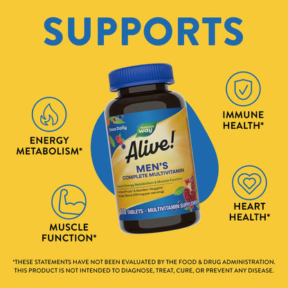 Nature's Way multivitamínico hombre apoyo metabolismo