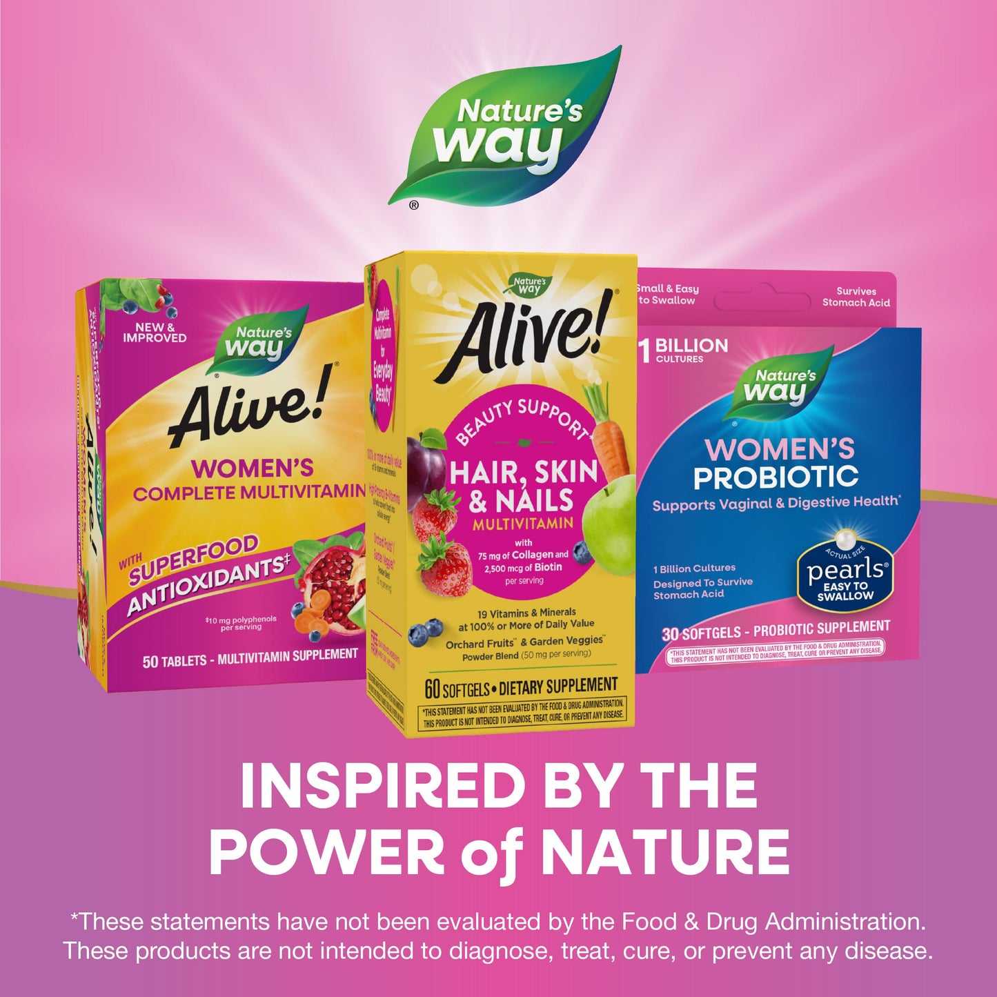 Nature's Way multivitamínico inspirado en la naturaleza