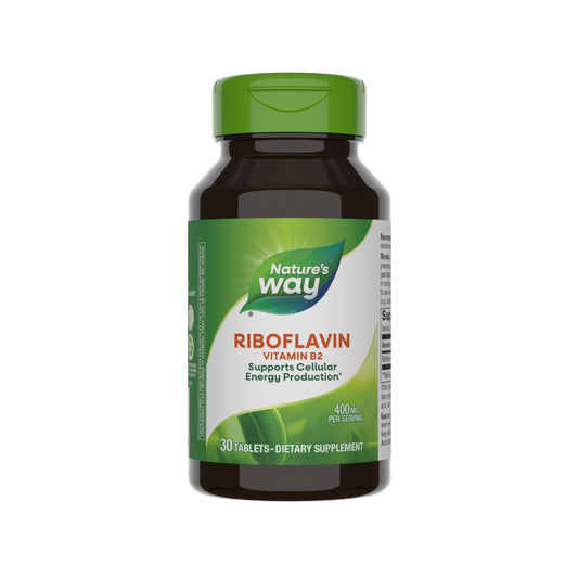 Nature's Way riboflavina vitamina B2 30 tabletas veganas