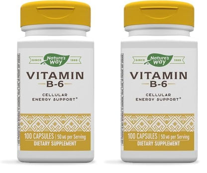 Nature's Way vitamina B6 apoyo energía celular 100 cápsulas