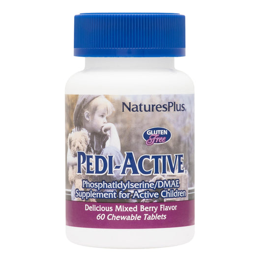 NaturesPlus Pedi-Active tabletas masticables sabor baya