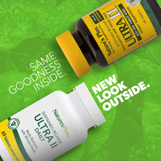 NaturesPlus Ultra II empaque nuevo y antiguo