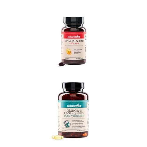 NatureWise Vitamina B12 5000 mcg con Omega 3
