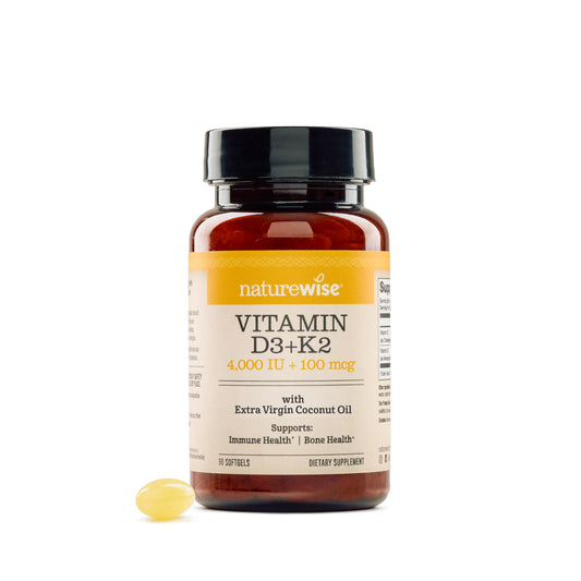 NatureWise cápsulas blandas vitamina d3 4000iu k2 aceite de coco