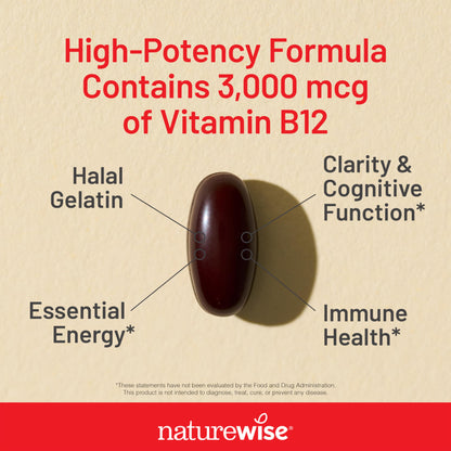 NatureWise suplemento vitamina B12 salud cognitiva